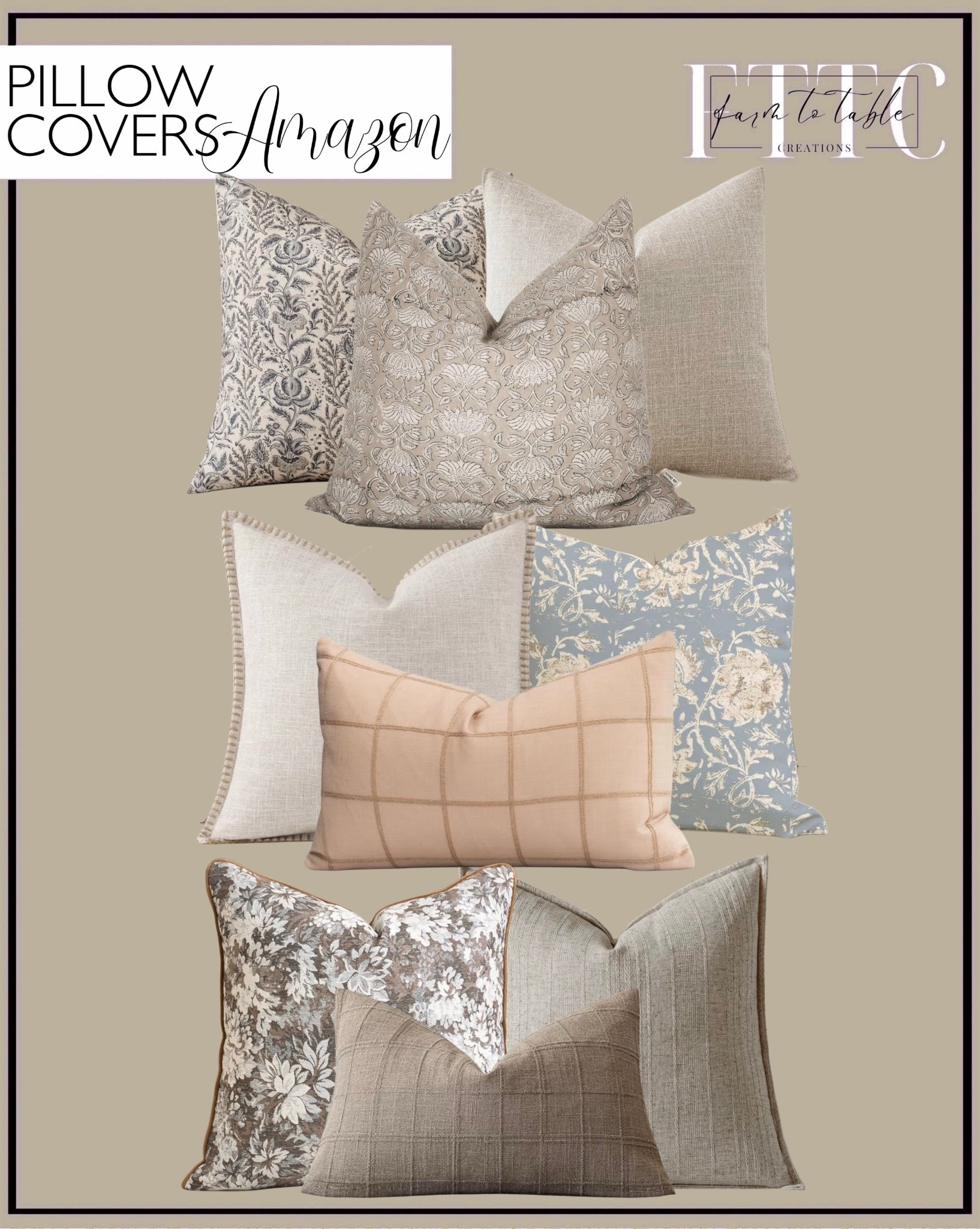Neutral Amazon Pillow Covers for a Cozy Living Room Refresh

Follow @farmtotablecreations on Instagram for more home finds 🤍

These pillow covers are the easiest way to refresh your space without a full makeover. Loving this mix of soft neutrals, subtle patterns, and textures that layer beautifully together for that cozy, collected look. Perfect for styling a sofa, bed, or accent chairs for spring and beyond.

#pillows #pillowcovers #livingroomdecor #homedecor #amazonhome #neutraldecor #throwpillows

#LTKHome #LTKSaleAlert