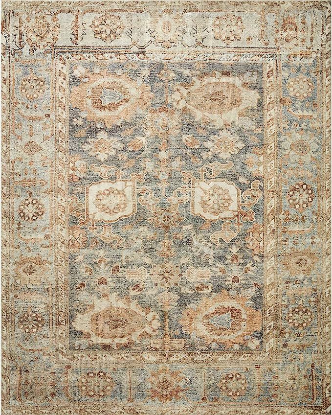 Loloi II Margot Collection MAT-03 Ocean/Spice 2'-3" x 3'-9" Accent Rug feat. CloudPile | Amazon (US)