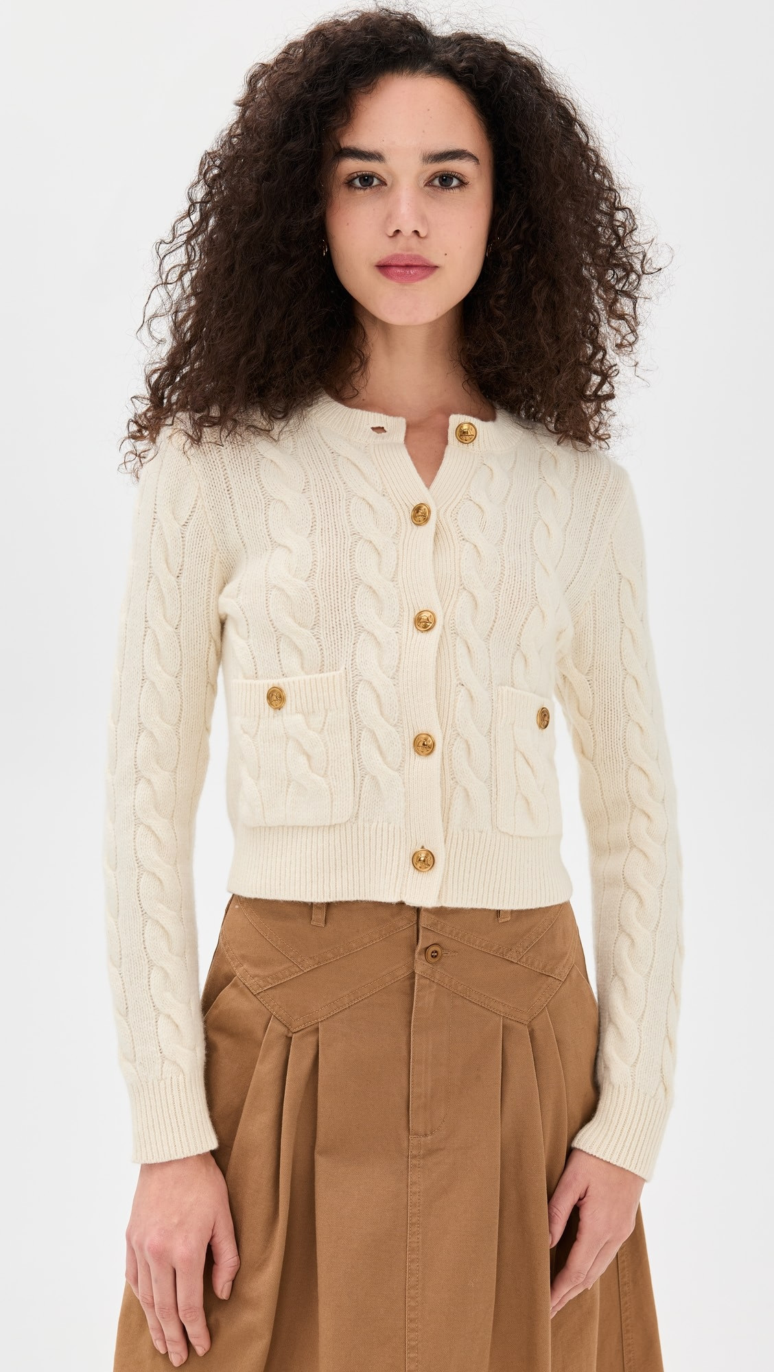 Long Sleeve Crew Neck Cardigan | Shopbop