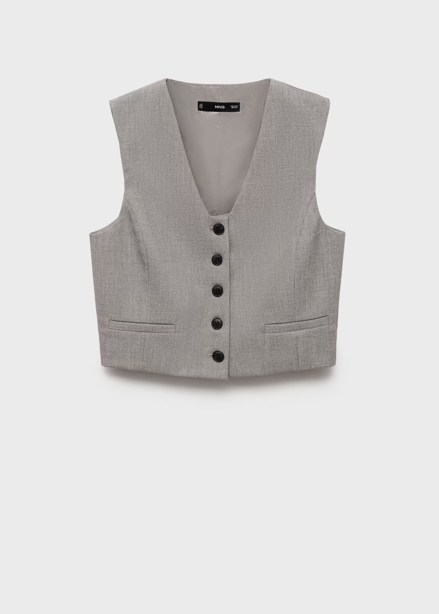 Cropped suit vest - Women | MANGO USA | Mango (US/MX/AU)