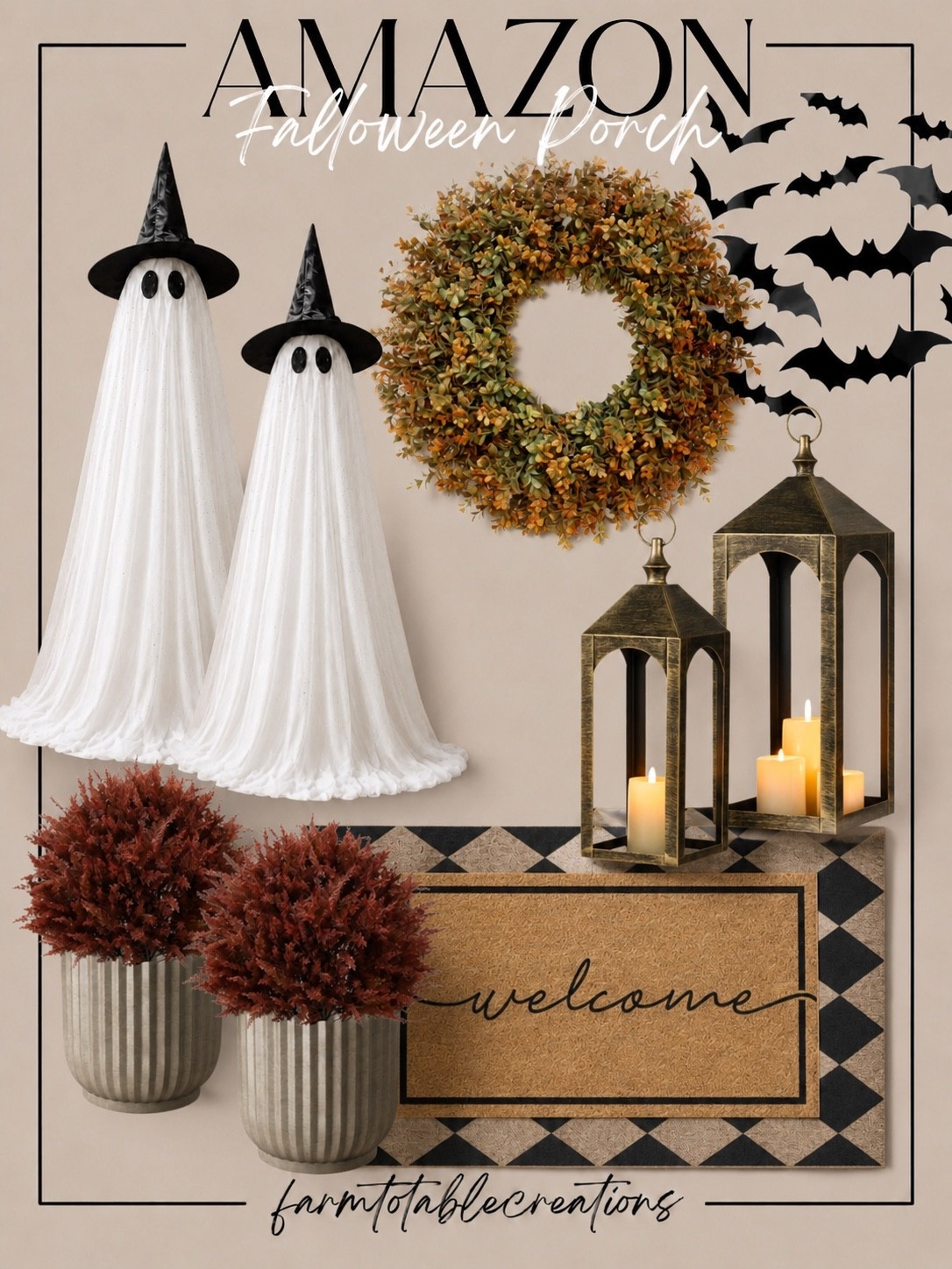 Amazon Falloween Porch Finds

These Amazon finds make it so easy to create a cozy, welcoming porch for fall and Halloween. From the witchy ghosts and bats to the warm lanterns, layered doormats, fall wreath, and rich seasonal stems, these pieces are perfect for getting that festive Falloween look. 👻🍂

#AmazonFinds #FalloweenDecor #HalloweenPorch #FallPorchDecor #AmazonHome

#LTKSeasonal #LTKHome #LTKSaleAlert
