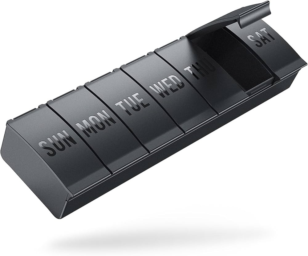 Barhon Pill Organizer Large, Weekly Medicine Pill Organizers, 7 Day Pills Box Case Travel for Big... | Amazon (US)