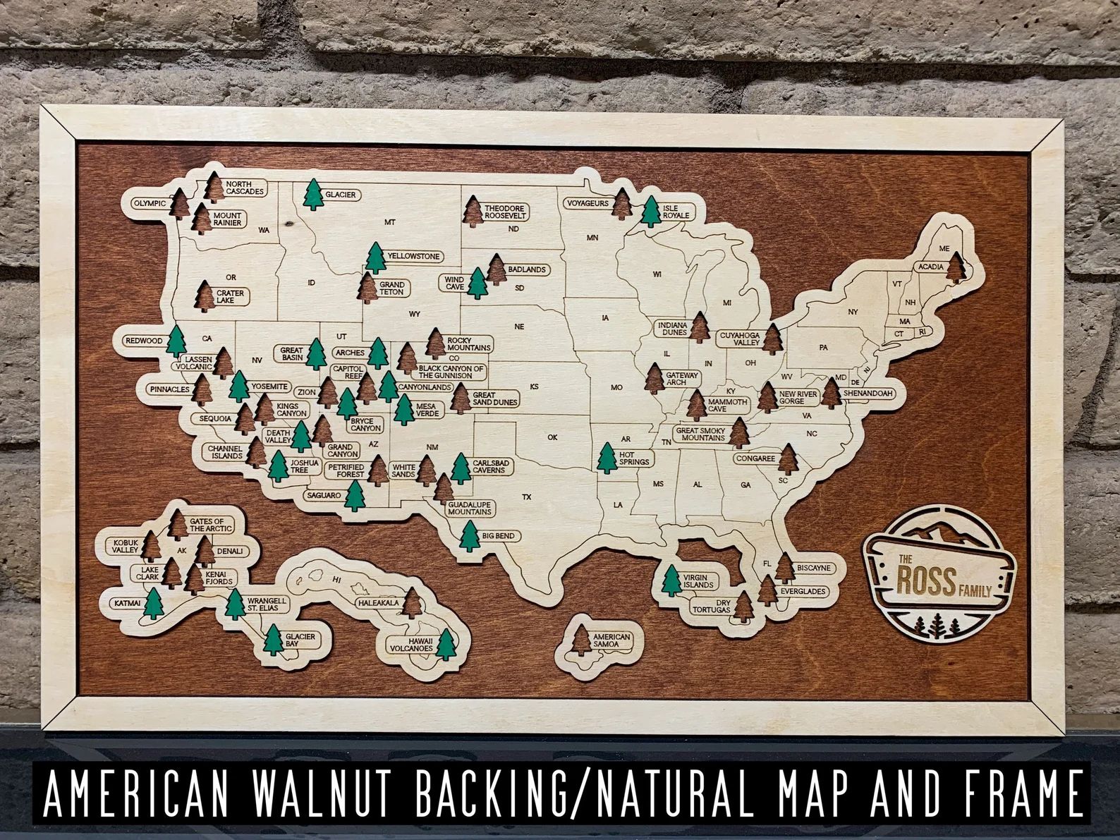 Custom National Park Map Tracker National Park Sign Gift for | Etsy | Etsy (US)