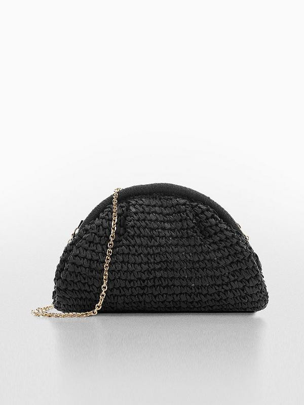 Mango Raffia Chain Bag | Very (UK)