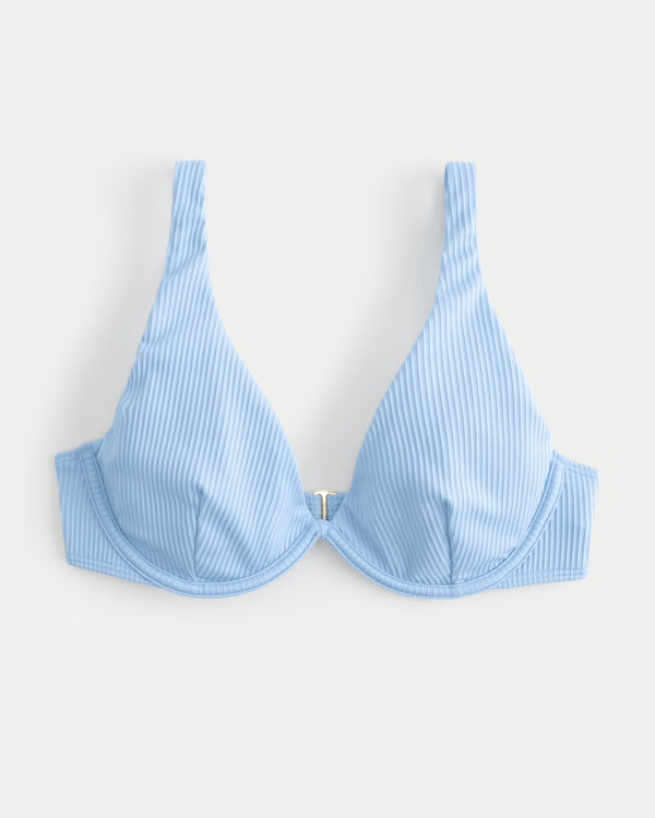 High Apex Ribbed Underwire Bikini Top | Hollister (EU)