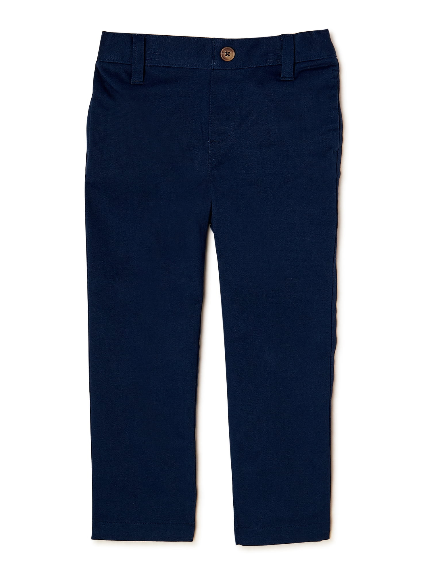 Wonder Nation Toddler Boys School Uniform Flat Front Pants, Sizes 2T-5T | Walmart (US)