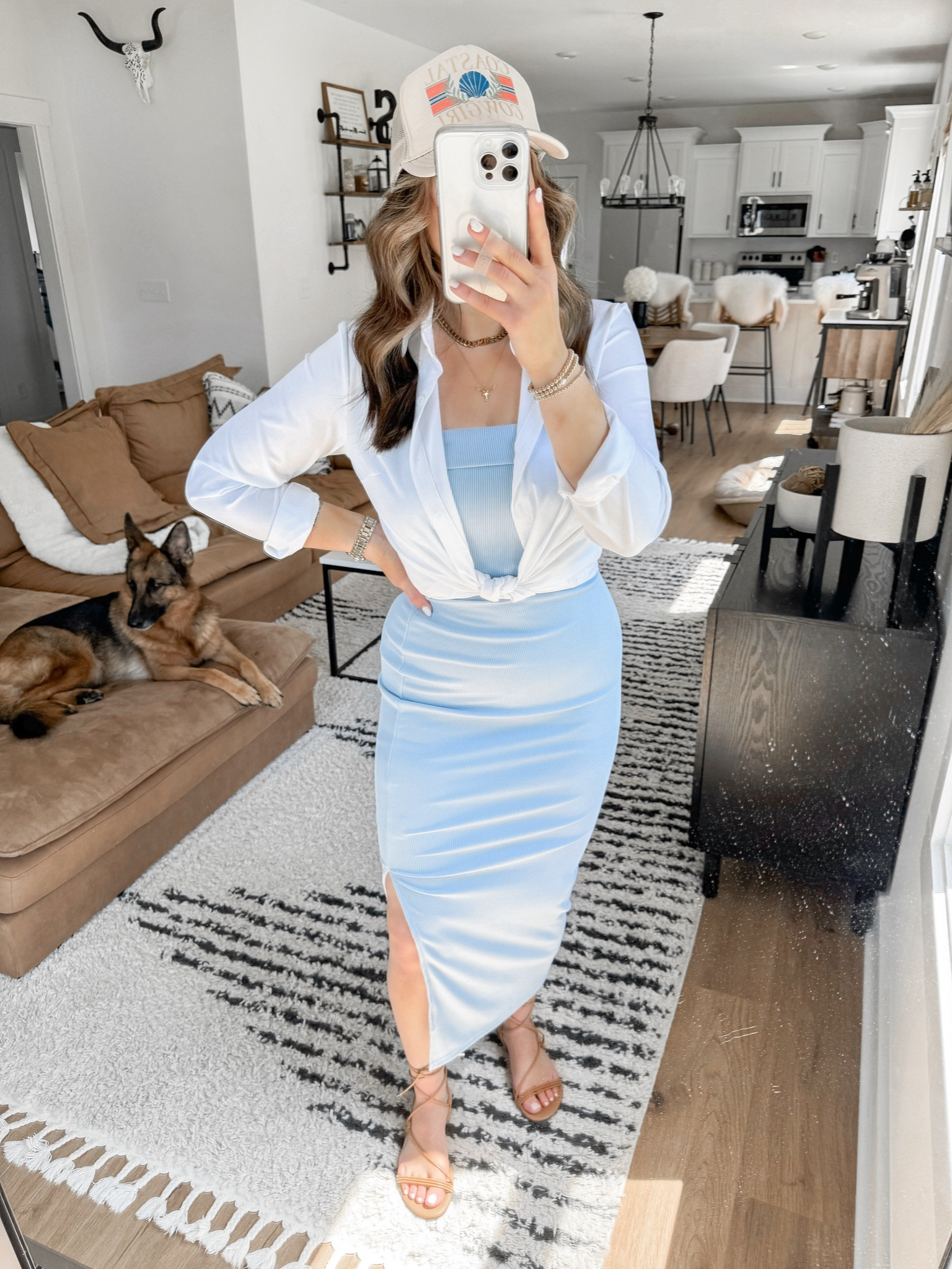 bodycon dress and shirt outfit BRISA DRESS- BARBIE  Mrs. Blush