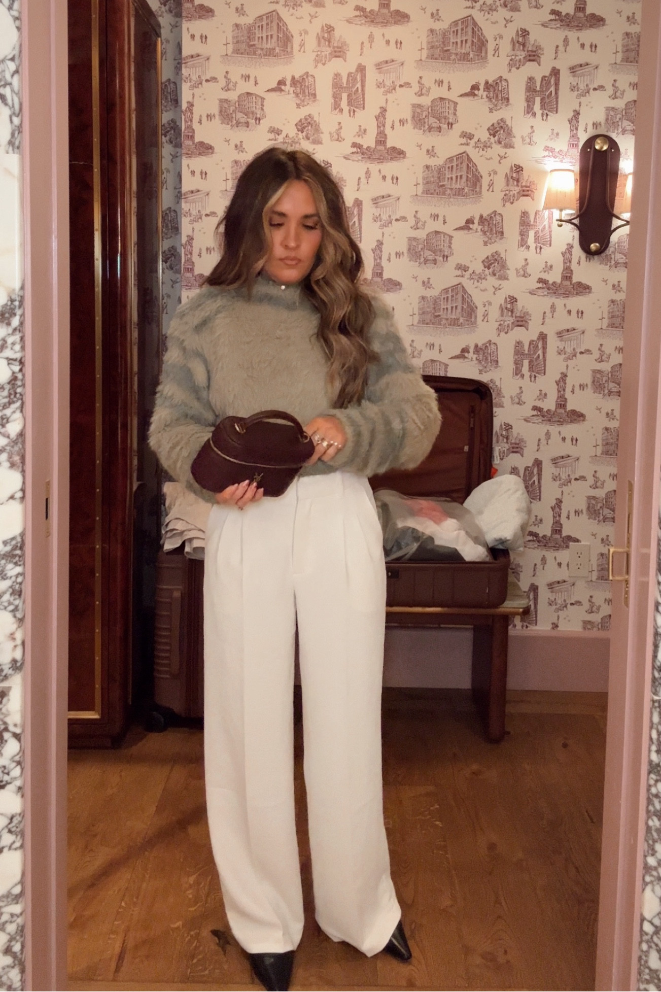 What I wore to the Shopbop event in New York. Favorite white pants and loved this sweater.

#LTKPetite #LTKNYFW