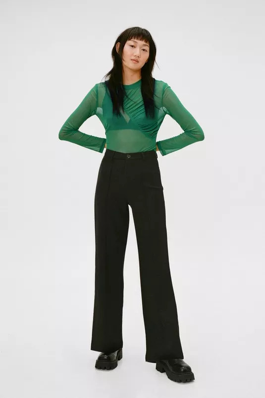 Seam Front High Waisted Pants | Nasty Gal (US)