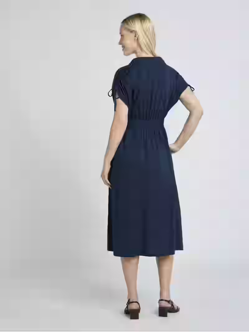Time and Tru Women's and Women's Plus Midi Shirtdress, Sizes XS-4X | Walmart (US)