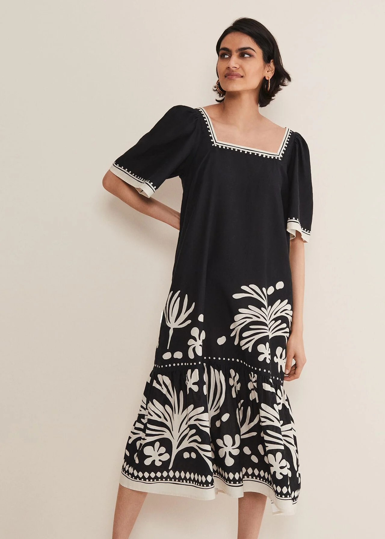 Claria Linen Midi Dress | Phase Eight (UK)