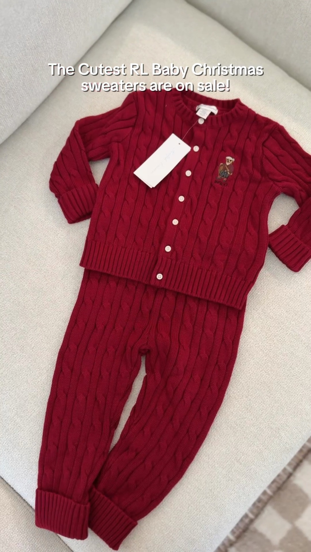 The red one is a set, and it’s even cuter in person 😍 Such a steal for this quality, 30% off at Saks right now! ❤️✨ #RalphLaurenChristmas

#LTKSaleAlert #LTKKids #LTKBaby