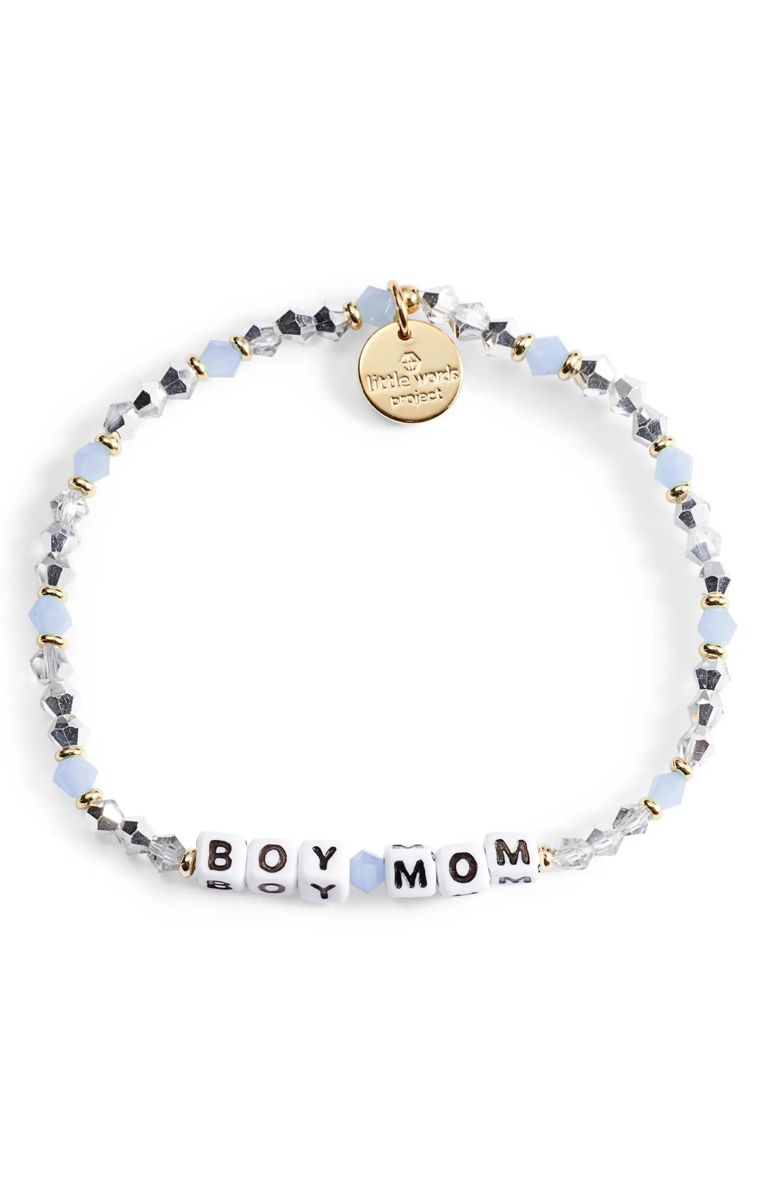 Little Words Project Boy Mom Beaded Stretch Bracelet | Nordstrom | Nordstrom