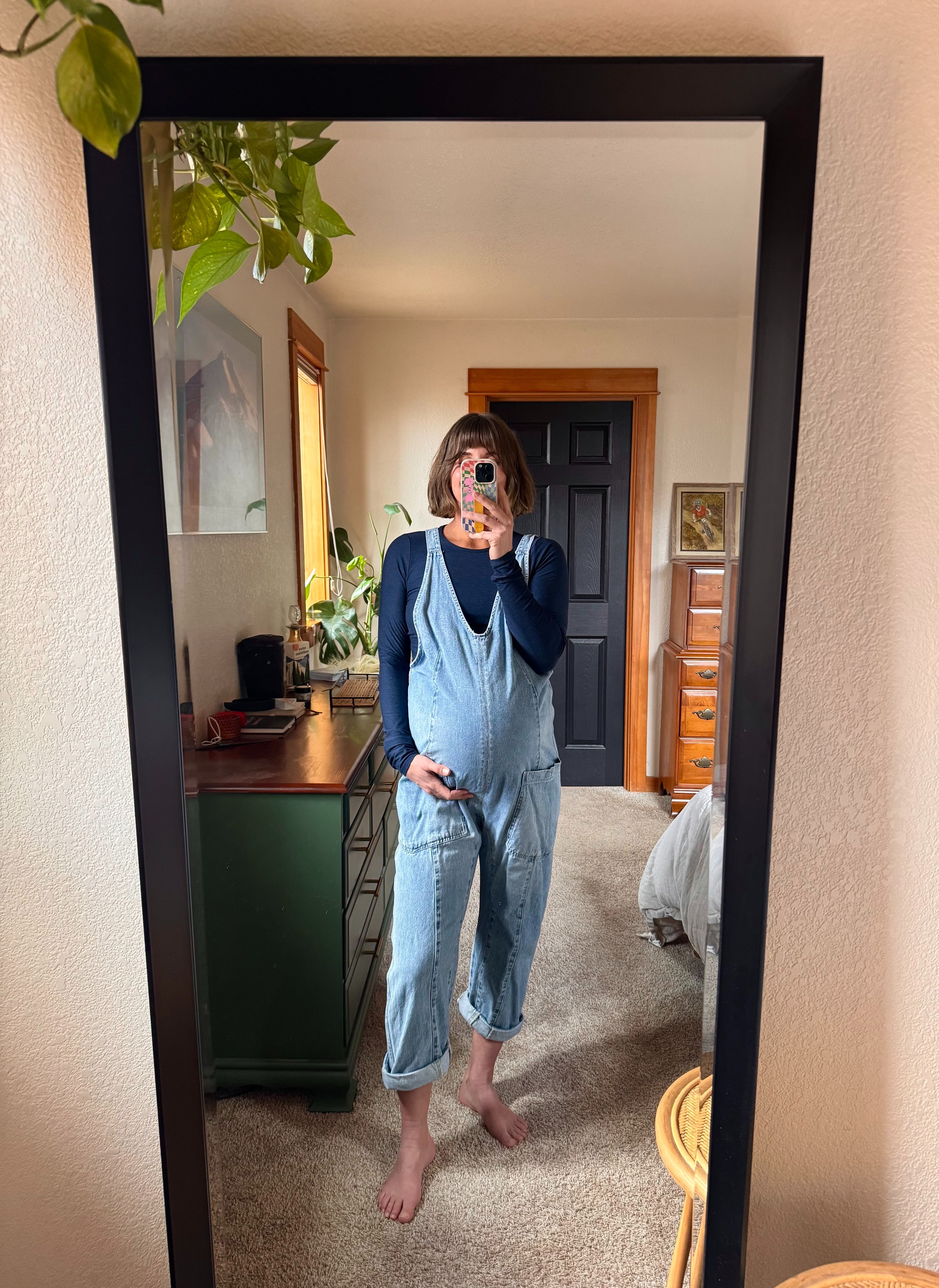 My favorite denim overalls to wear during pregnancy!  

 #LTKootd #LTKmomlife #LTKBump