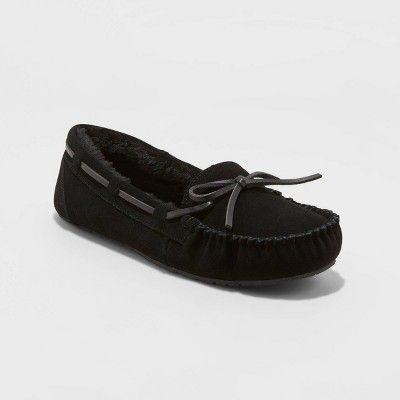 Women's Chaia Genuine Suede Moccasin Slippers - Stars Above™ | Target