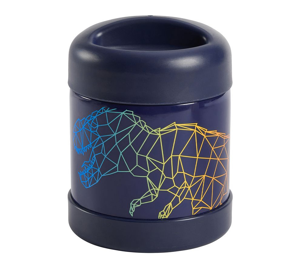 Mackenzie T. Rex Blueprint Glow-in-the-Dark Hot/Cold Container | Pottery Barn Kids