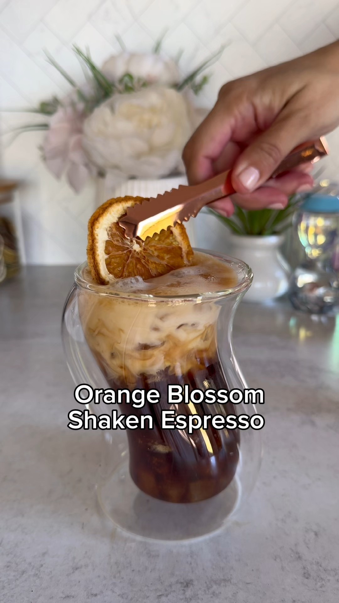 I’m keeping the spring flavors in my coffee going 🌼🍊

Today’s iced coffee is a combination of citrus and floral flavors with a hint of toffee undertones from the brown sugar. All topped with creamy oat milk. 

Orange blossom shaken espresso

Ingredients: 
• 1tbsp brown sugar 
• 1oz orange blossom syrup 
• 2oz espresso 
• Ice 
• Oat milk to taste 

#coffee 

#LTKHome #LTKWatchNow