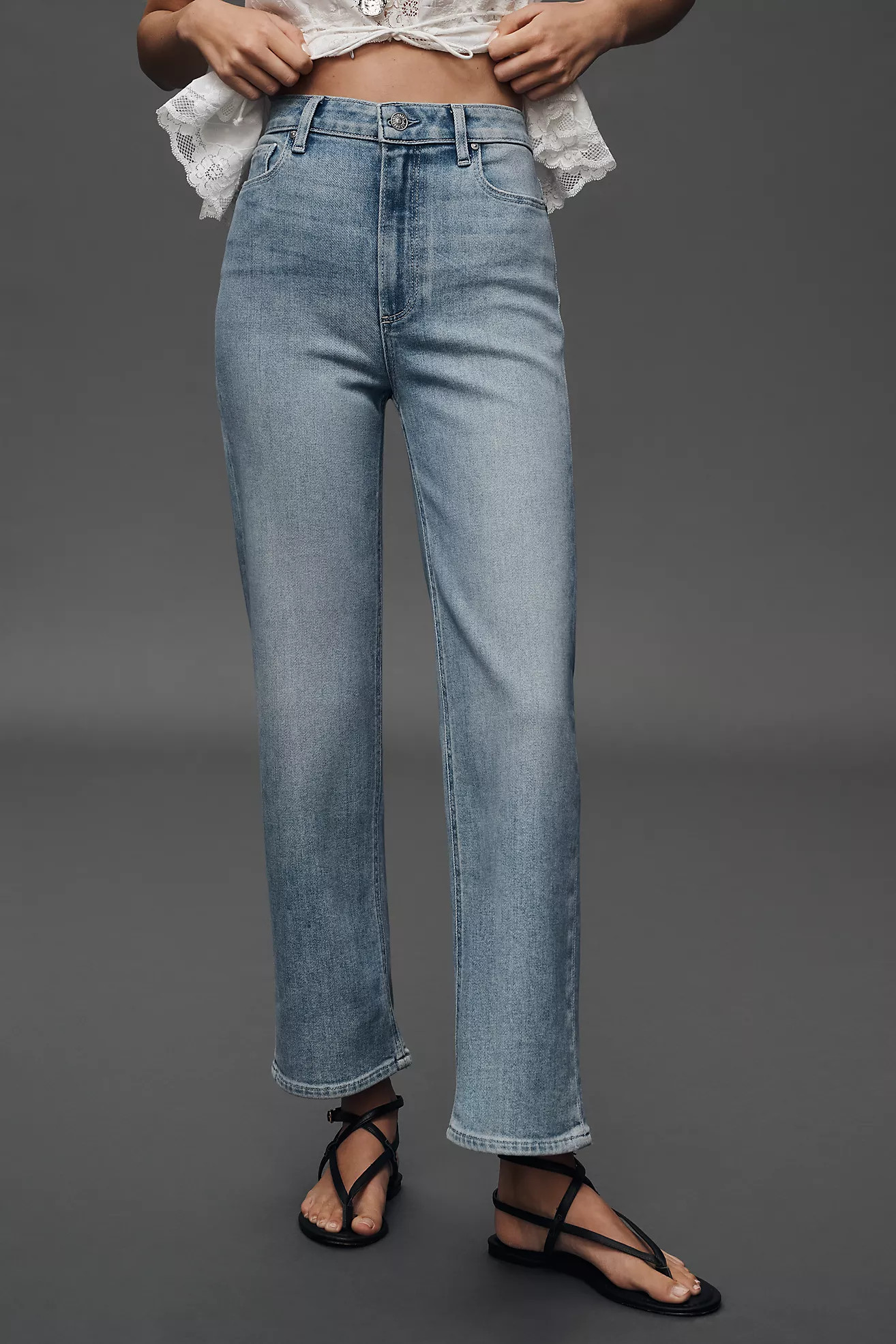 PAIGE Anessa High-Rise Straight Jeans | Anthropologie (US)