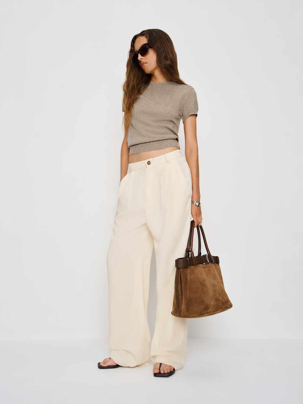 Darcy Cashmere Tee | Reformation (Global)