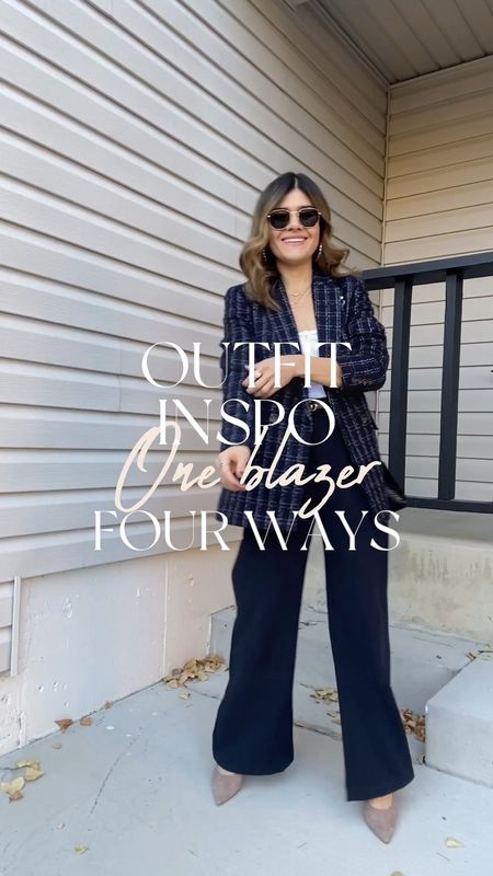 This blazer comes in navy blue and beige! It’s such a good blazer for fall and winter! Love how it can be easily dresses up or down!
Wearing size 2. 



#LTKworkwear #LTKSeasonal #LTKunder100
