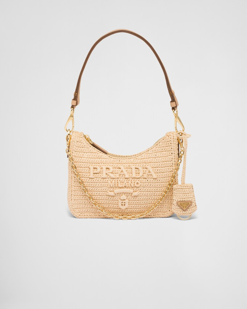 Prada Re-Edition raffia mini-bag | Prada Spa US