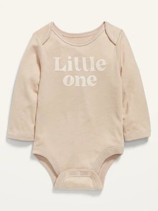 Unisex Long-Sleeve Matching-Graphic Bodysuit for Baby | Old Navy (US)