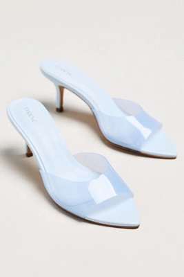 Maeve PVC Pointed-Toe Mule Heels | Anthropologie (US)