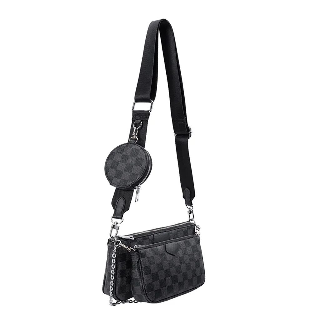 Sexy Dance Black Checkered Tote Shoulder Bag With Inner Pouch,Checkered Cossbody Bag,Checkered Wa... | Walmart (US)