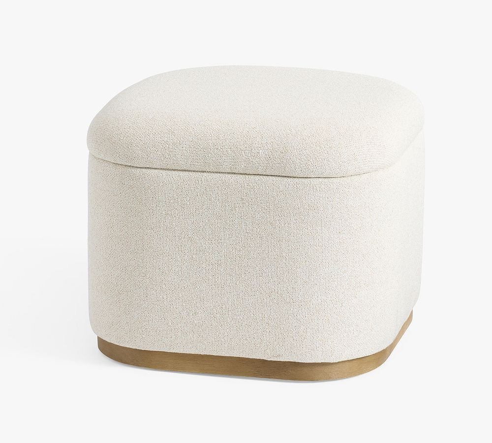 Lawton Upholstered Stool | Pottery Barn (US)