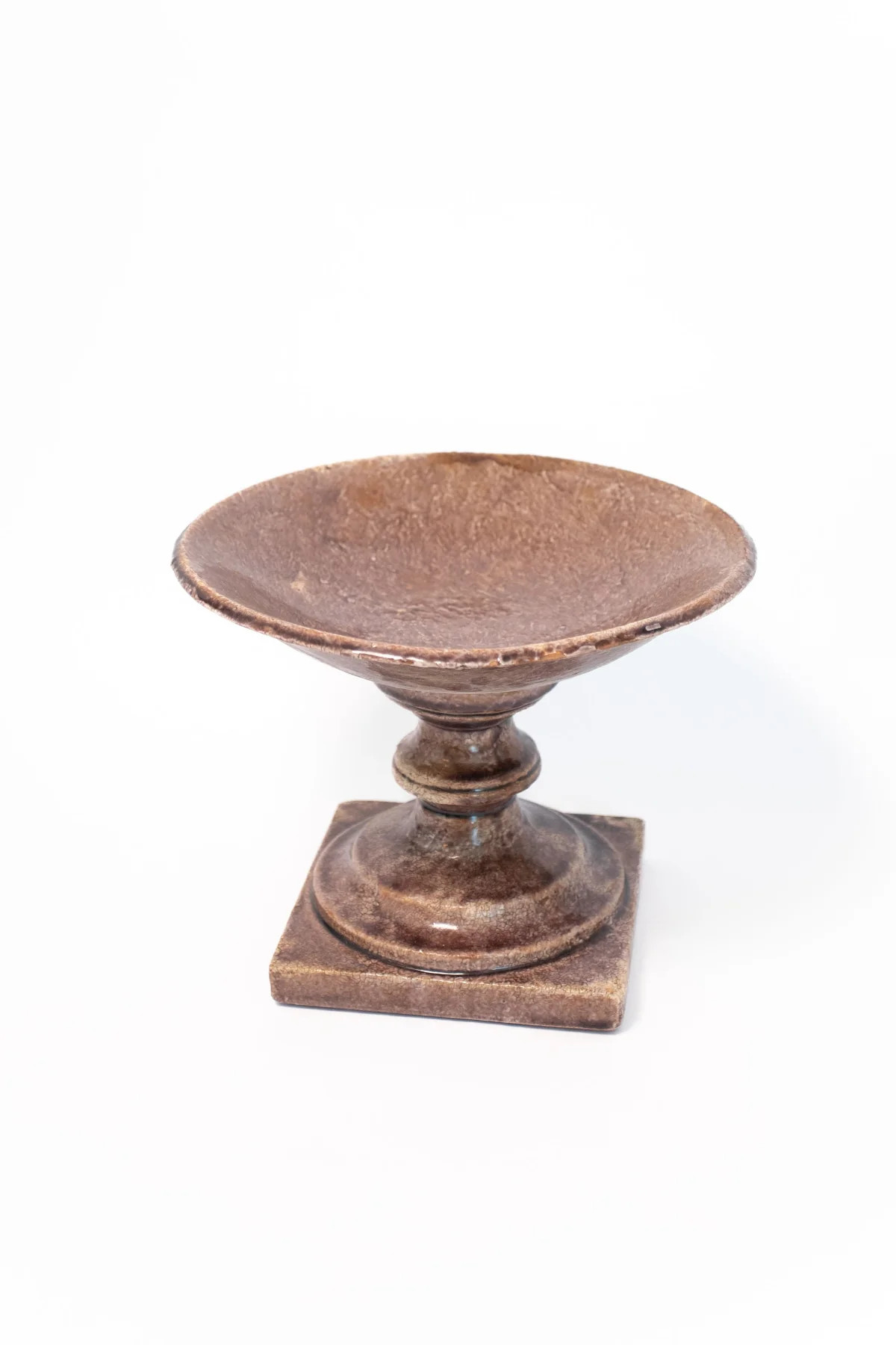 Glazed Ceramic Pedestal Bowl | THELIFESTYLEDCO