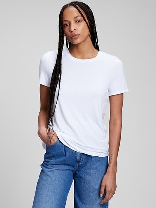 Luxe Crewneck T-Shirt | Gap Factory