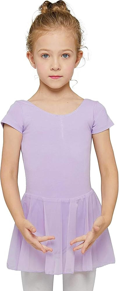 MdnMd Toddler Ballet Leotards for Girls Dance Leotards with Skirt Gymnastic Ballerina Outfit Dres... | Amazon (US)