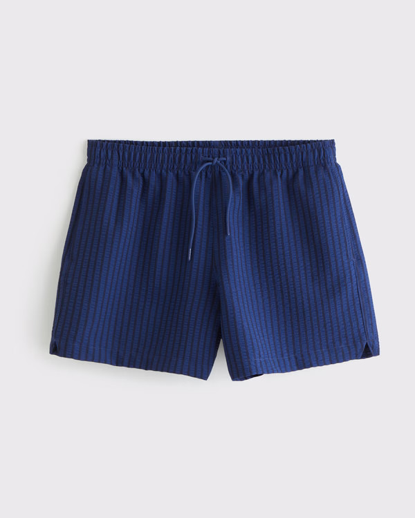 Pull-On Wide Seersucker Swim Trunk | Abercrombie & Fitch (US)