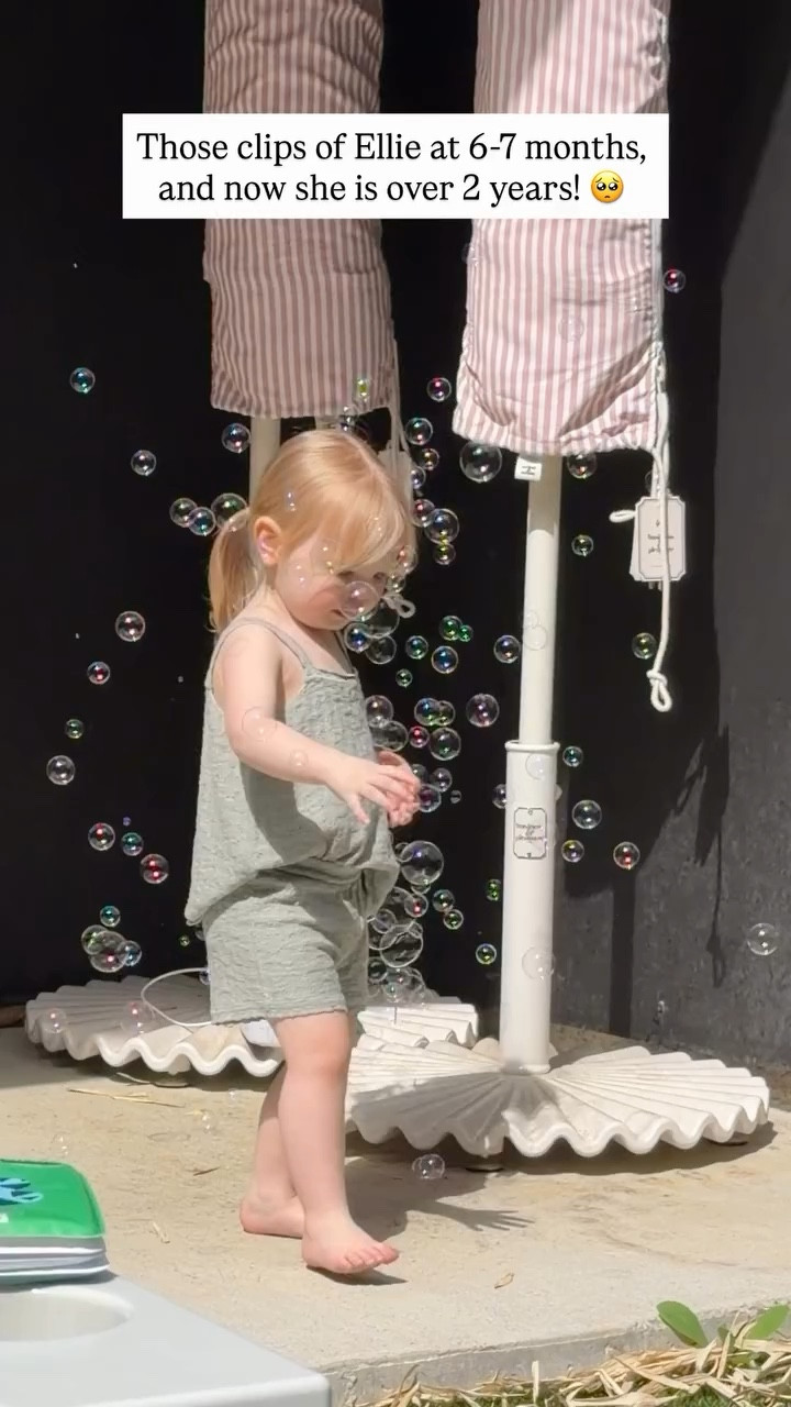 Those clips of Ellie at 6-7 months, and now she is over 2 years! 🥺

Her matching set also comes in a pretty pink! And she loves this bubble machine. 🫧

#LTKHome #LTKKids #LTKSeasonal