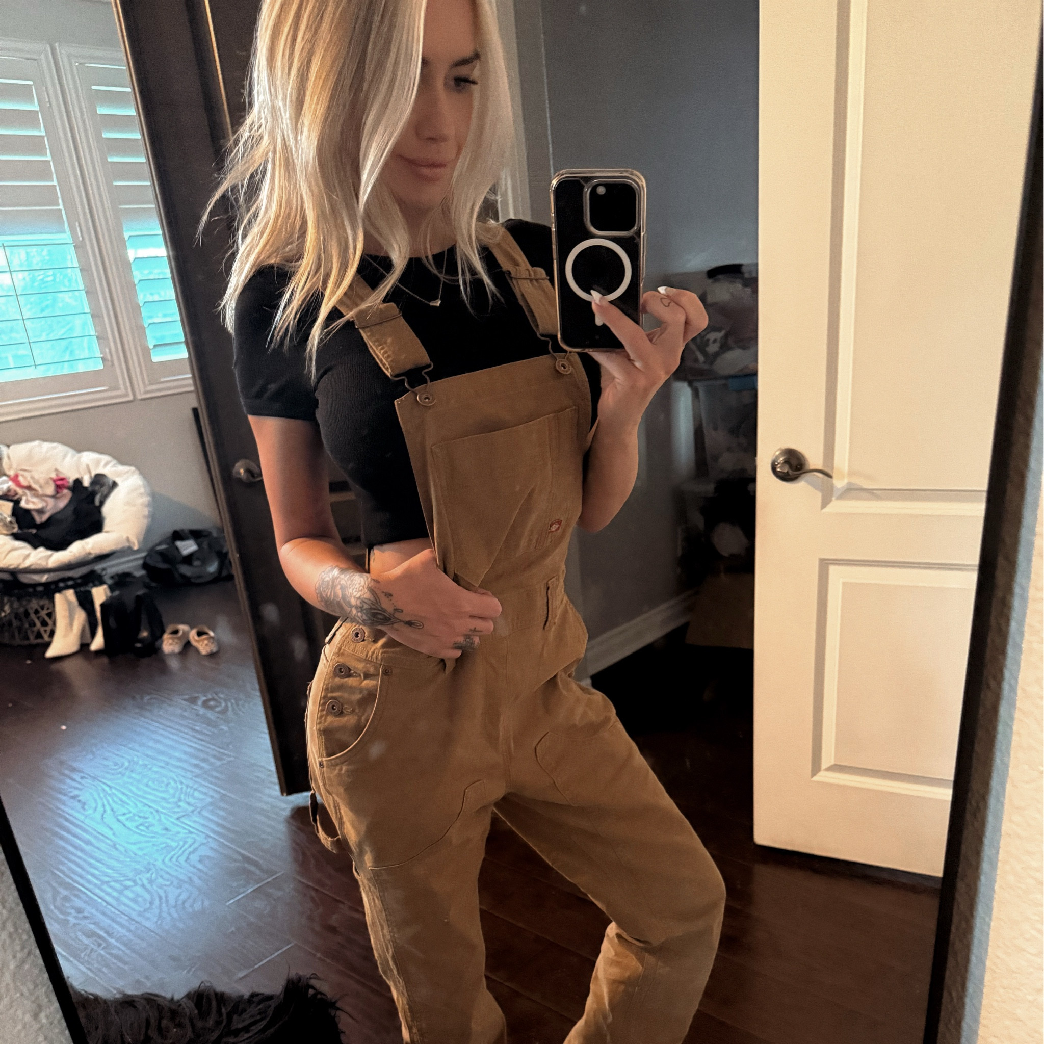 Nothing is easier than overalls. Period. All year long essential. These do run oversized, I’m wearing an XS and they are roomie. Not a ton of stretch but again oversized and baggy fit. I’m 5’3 and these are super long, I roll them up!

#LTKHoliday #LTKFindsUnder100 #LTKStyleTip