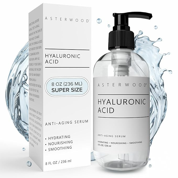 Asterwood Hyaluronic Acid Serum for Face - Plumping, Anti-Aging, Hydrating - Fragrance-Free - 8 F... | Amazon (US)