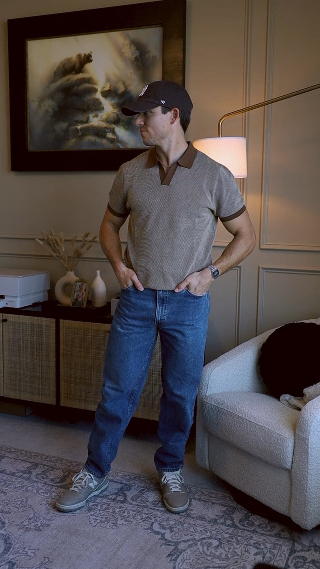 Dressing like your grandpa - classic spring outfit idea

Tie bar polo, vintage Levi’s, new balance shoes, NY hat, and a Casio watch

#LTKstyletip #LTKmens #LTKVideo