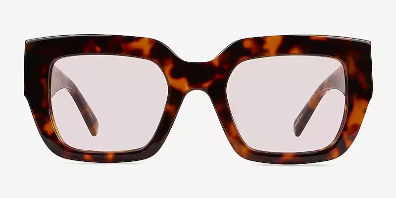 Plumarius - Square Tortoise Frame Prescription Sunglasses | Eyebuydirect | EyeBuyDirect.com