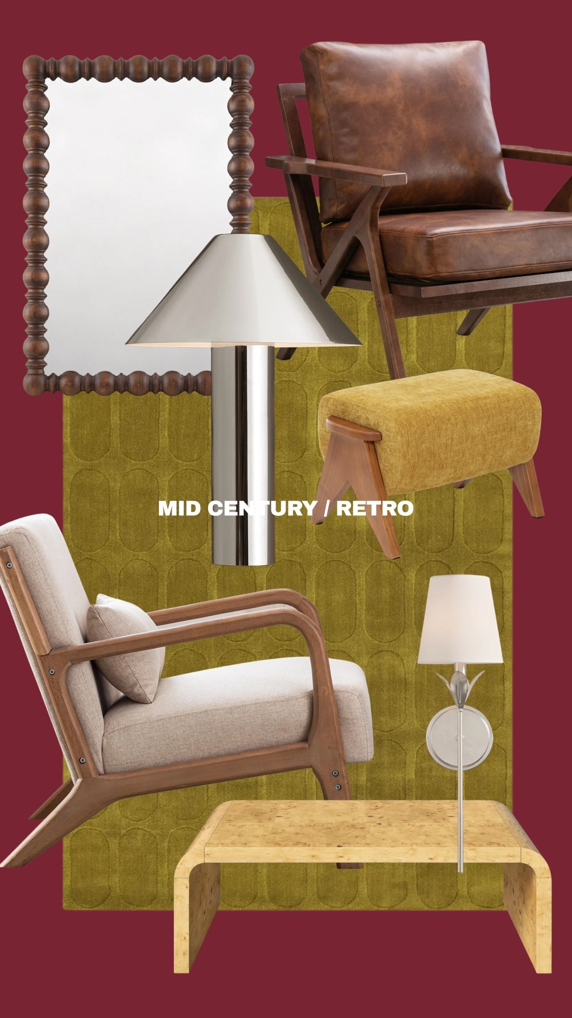 Mid century modern / retro vibe home decor up to 70% off!! #ad #WayfairPartner #Wayfair @wayfair