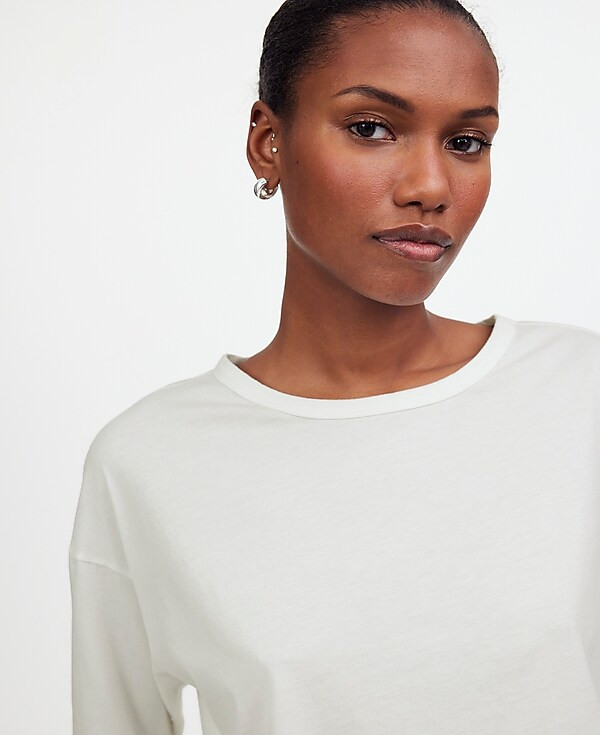 Relaxed Long-Sleeve Crewneck Tee | Madewell | Madewell