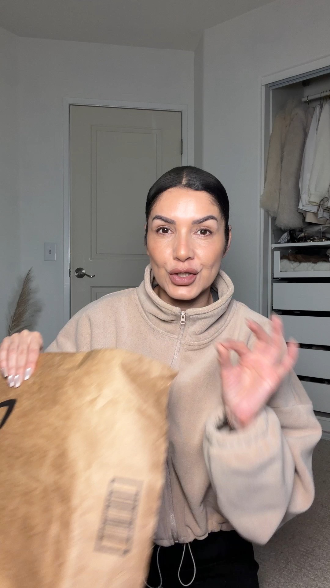 This amazon faux suede bag is designer inspired and has great quality, the bag is cute, luxe   and very roomy that fits my 14 inches laptop. 
Amazon bag
Faux brown chocolate brown suede bag