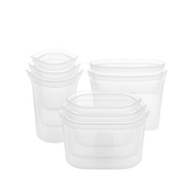 Zip Top Reusable 100% Platinum Silicone Container - Complete Set | Target