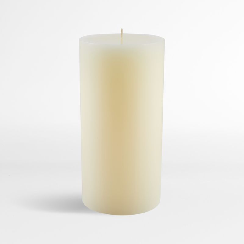 4"x8" Ivory Pillar Candle + Reviews | Crate & Barrel | Crate & Barrel