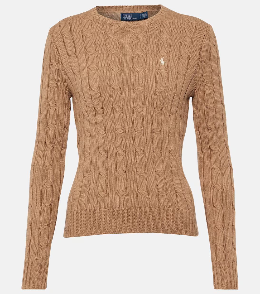 Cable-knit crewneck cotton sweater | Mytheresa (UK)