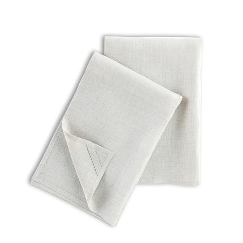 2 Pack Linen Kitchen Towels, 18x28 Inch 100% Pure Linen Tea Towels for Kitchen, Extra Soft Quick ... | Amazon (US)