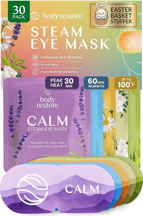 Body Restore Heated Eye Mask 30 Pack – Easter Basket Stuffers, Easter Birthday Gifts for Women ... | Amazon (US)