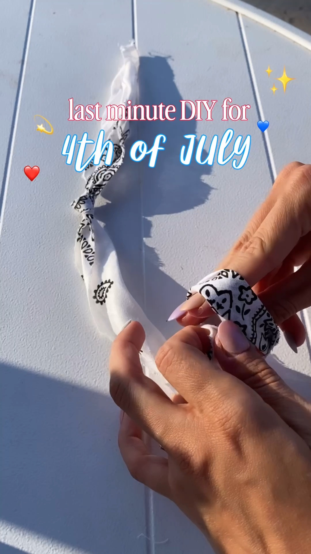 Quick and easy 4th of July DIY! Such a cutie idea for anytime of year, but a fun way to add a festive touch of red white and blue ❤️💙 I can’t wait to make these in pink and other shades too!!

DIY, 4th of July, festive, holiday inspo, what I wore, diy with me, bandana necklace, charm necklace, diy charm necklace, southern style, western wear, bandana charms

#LTKootd #LTKSaleAlert #LTKgrwm