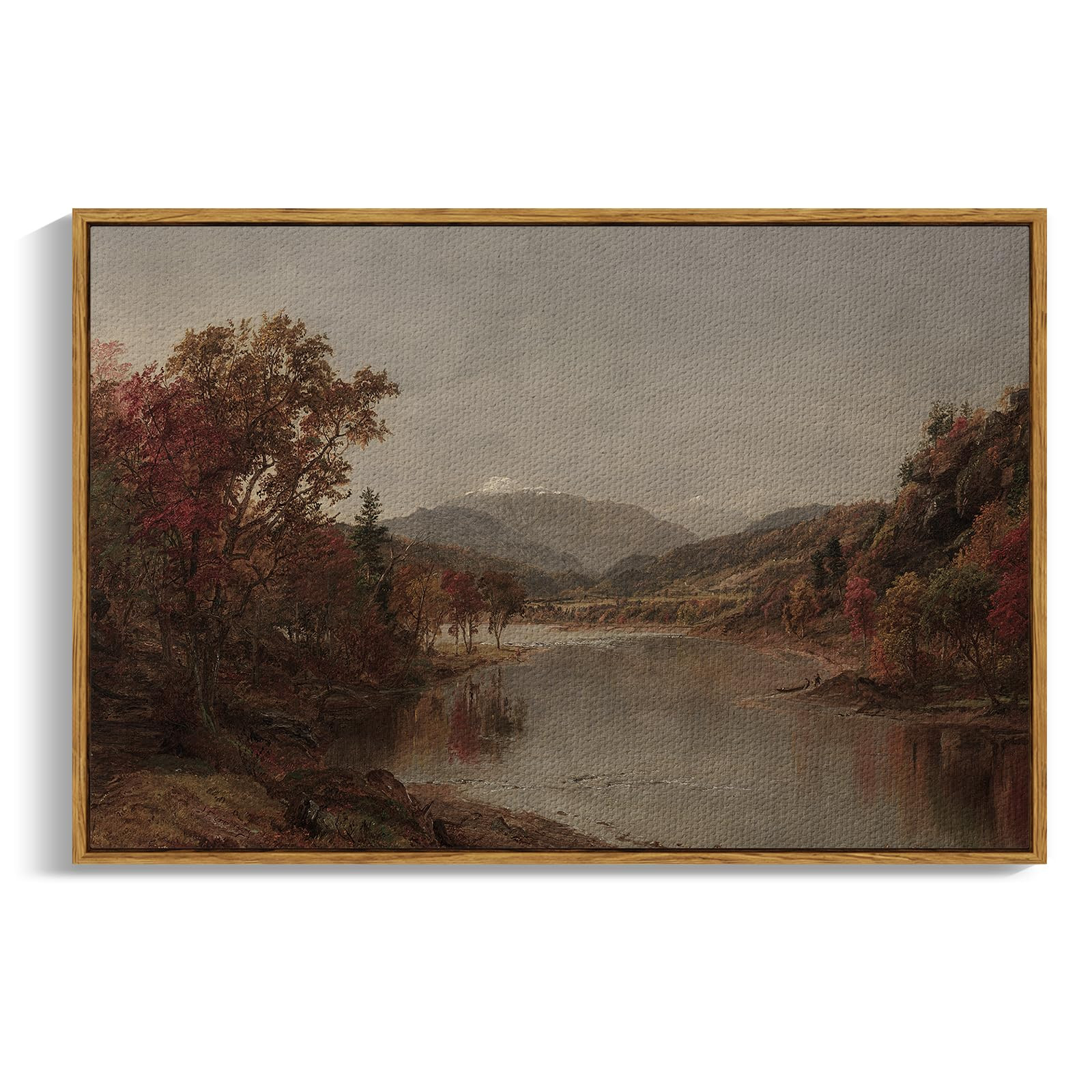 ARPEOTCY Vintage Framed Canvas Wall Art, 24×36 Inch, Fall Landscape Large Wall Decor for Living ... | Amazon (US)