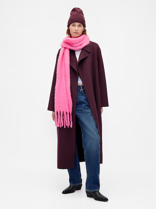 Wool-Blend Wrap Coat | Gap (US)