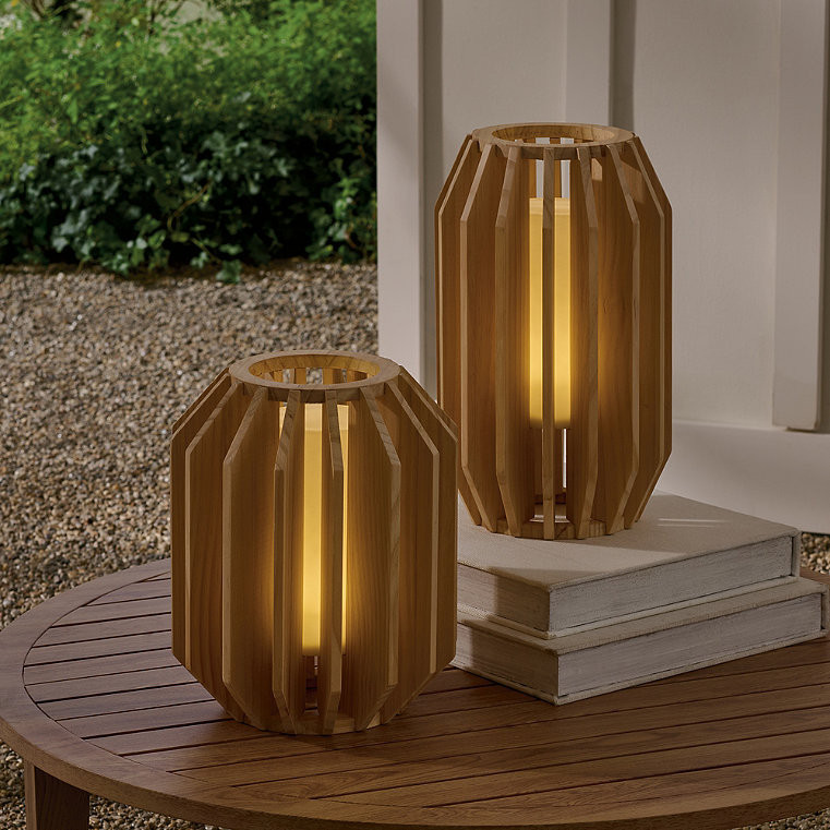 Woodson Illuminated Lantern - 14" - Grandin Road | Grandin Road